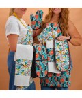 Oven Mitt | White Cockatoos | Cotton